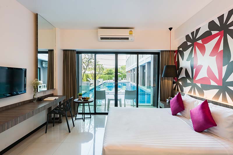 Hotel J Pattaya: Deluxe Pool Access Room (J Residence Wing)