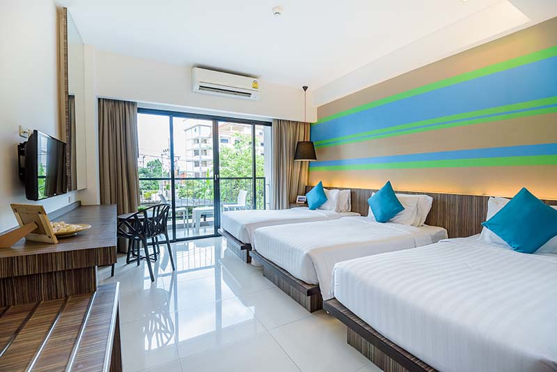 Hotel J Pattaya: Deluxe Tripple Room (J Residence Wing)